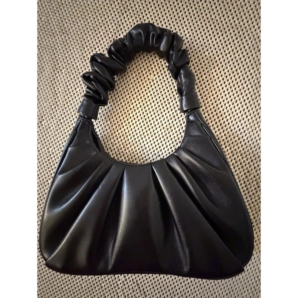 JW PEI Gabbi Ruched Mini Hobo Shoulder Bag BLACK Nordstrom Y2K 90s Style Chic